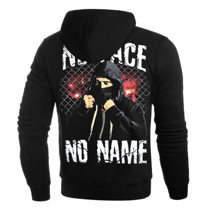 NO FACE-NO NAME KAPUCNIS PULÓVER (FEKETE, VASTAG PAMUT) - Image 2