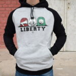 LIBERTY 3 SZÍN KAPUCNIS PULÓVER (FEKETE-SZÜRKE PAMUT)