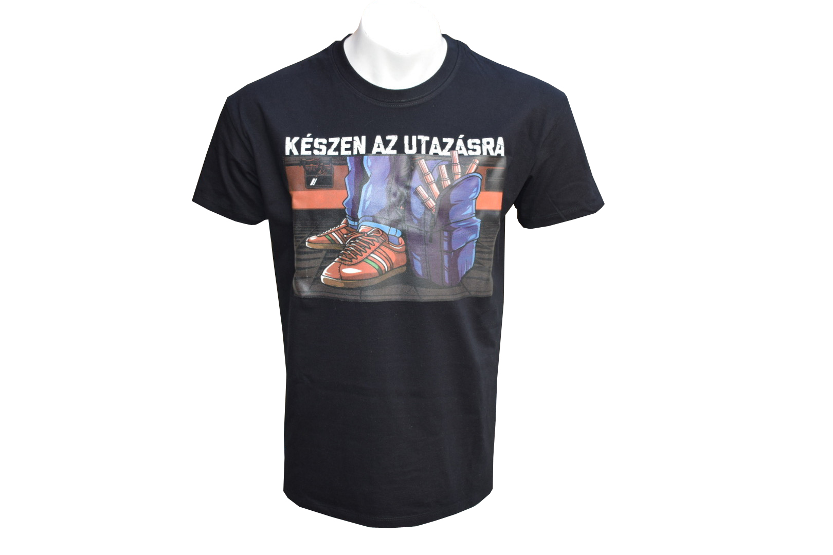 KESZEN-AZ-UTAZASRA-POLO-1 KÉSZEN AZ UTAZÁSRA PÓLÓ (FEKETE, PAMUT) - Image 1