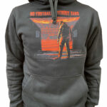 NO FOOTBALL WITHOUT FANS KAPUCNIS PULÓVER (FEKETE PAMUT)