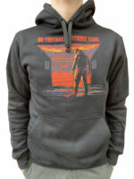 NO FOOTBALL WITHOUT FANS KAPUCNIS PULÓVER (FEKETE PAMUT)