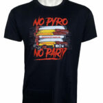 NO PYRO NO PARTY PÓLÓ (FEKETE-PAMUT)