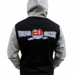 SZÜRKE -FEKETE MAGYARORSZÁG 22 KAPUCNIS PULÓVER