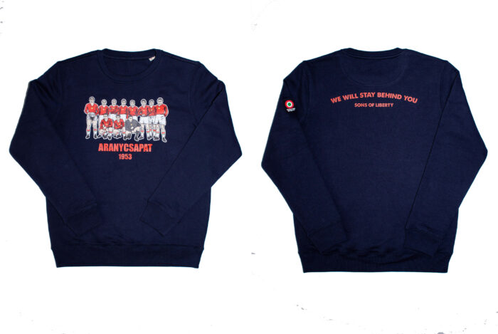 ARANYCSAPAT '23 PULÓVER (SÖTÉTKÉK, PAMUT) - Image 2