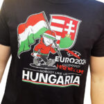 HUNS ON TOUR póló (fekete,pamut)