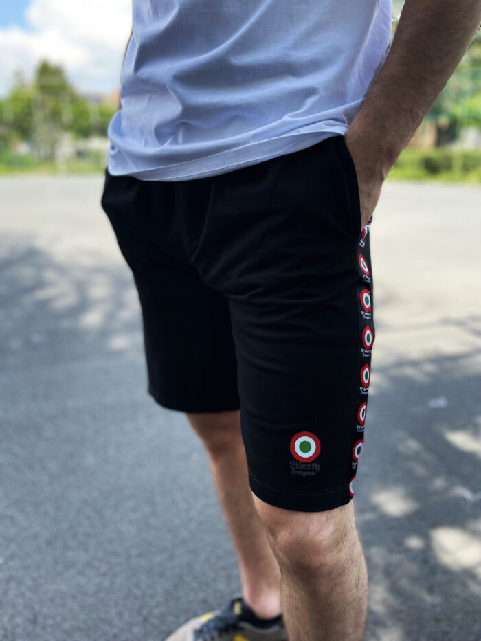 Trikolor szalagos rövidnadrág (fekete) - Image 3