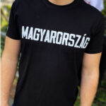 MAGYARORSZÁG szalagos póló (fekete)