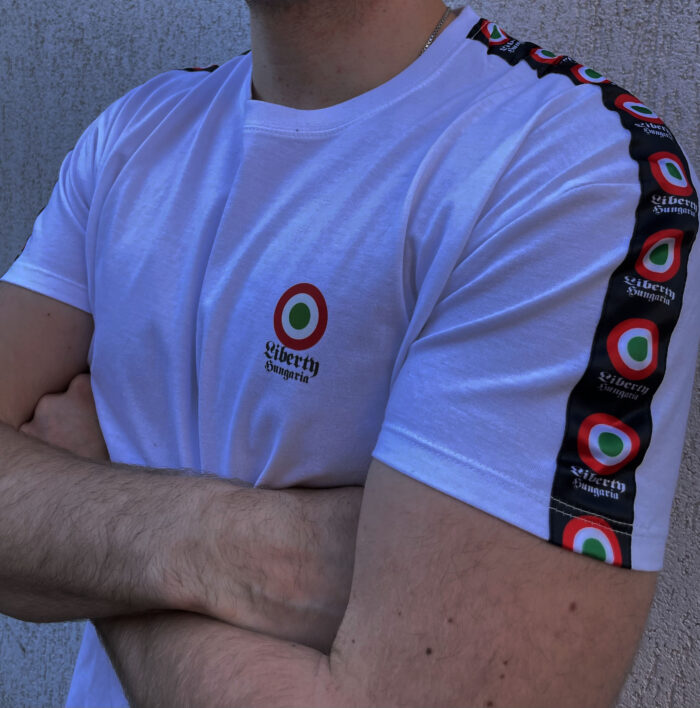 Trikolor szalagos póló (fehér) - Image 2