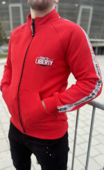 SONS OF LIBERTY '24 cipzras pulóver (piros) - Image 3