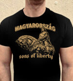 Magyarország- Mátyás póló (fekete, pamut) - Image 3