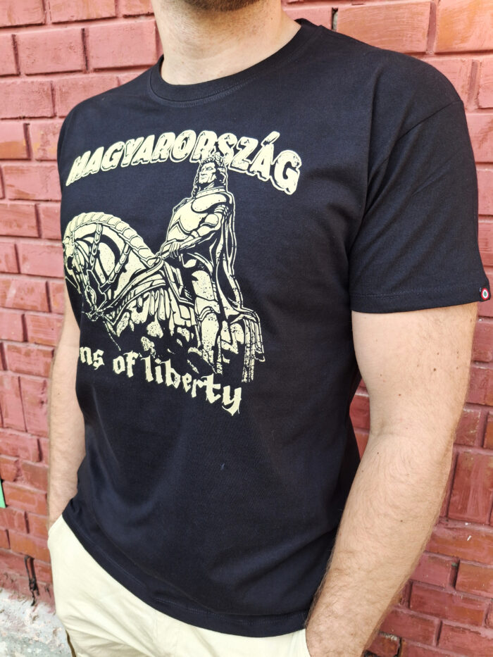 Magyarország- Mátyás póló (fekete, pamut) - Image 6