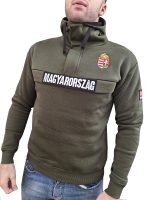 MAGYARORSZÁG '25 kapucnis pulóver (army zöld)