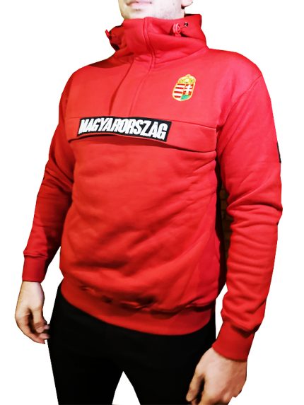 MAGYARORSZÁG '25 kapucnis pulóver (piros)